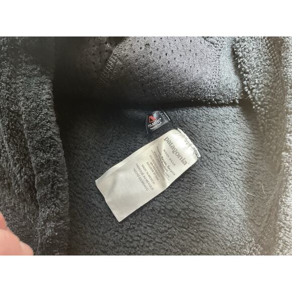 Patagonia Women's Re-Tool Snap-T Pullover Large Black Soft Fleece - Picture 12 of 14